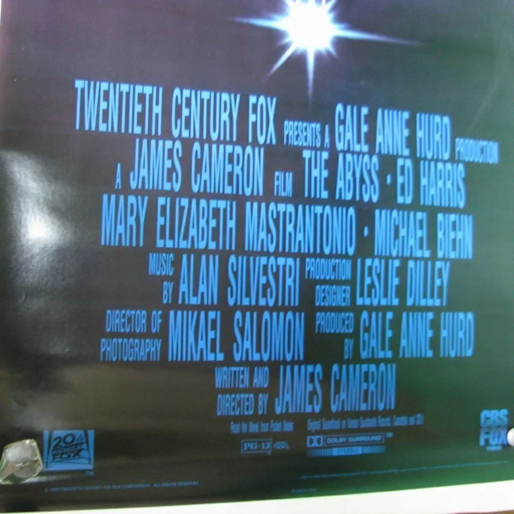 Vintage The Abyss Movie Poster